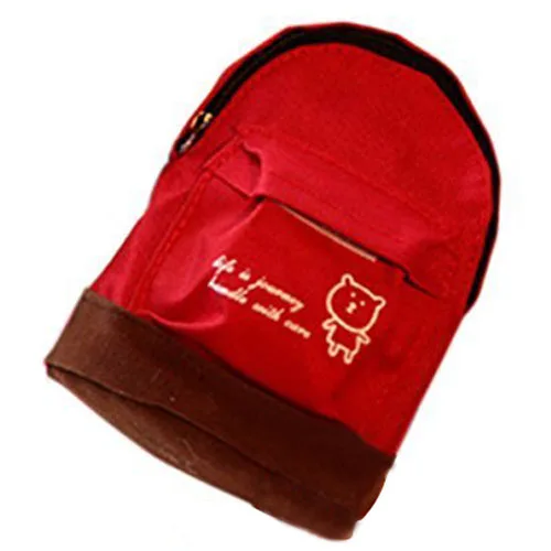 

New Women Lady Backpack Flower Coin Bag Hand Pouch Purse red