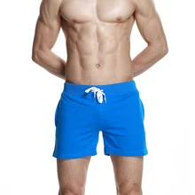 Мужские шорты для бега, небесно-голубые теннисные шорты для мужчин, хлопковые шорты для фитнеса, короткие спортивные брюки для тренировок