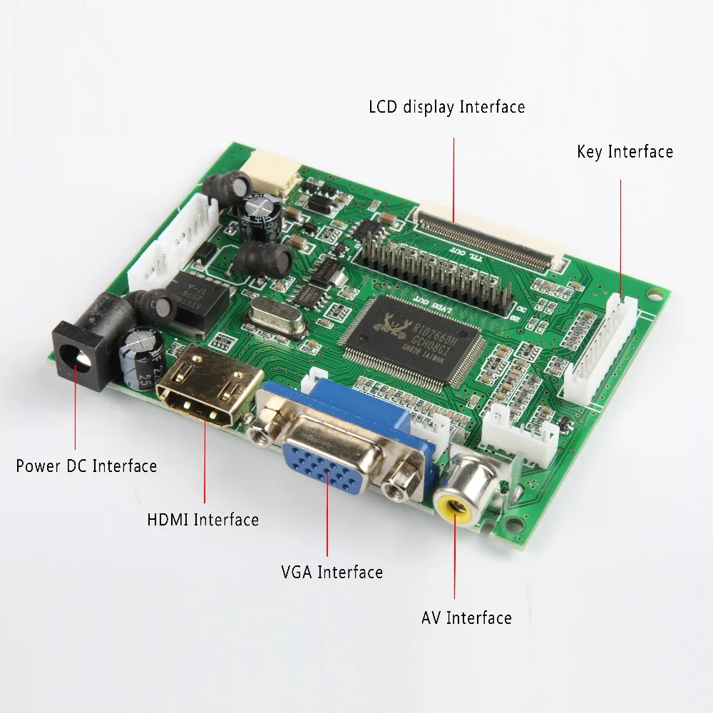 Skylarpu 7 дюймов для Raspberry Pi с HDMI, VGA, AV ЖК-дисплей Экран Дисплей монитор для pcDuino, Banana Pi(без сенсорного экрана