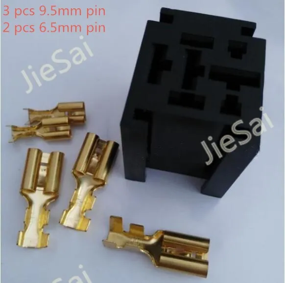 

6.3MM/9.5mm pin/terminal and 5 pin plug for auto relay