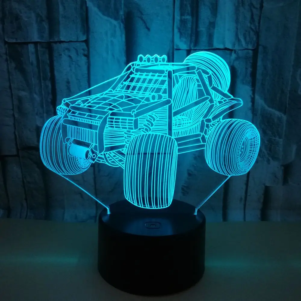 Новинка гоночный автомобиль 3d ночник подарок атмосфера на заказ маленькие
