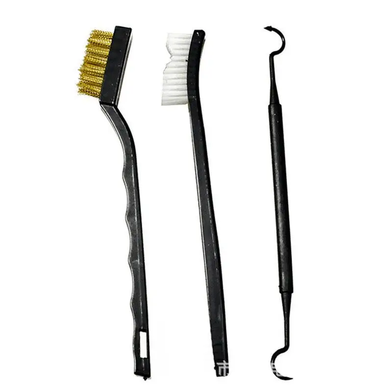 tactical ar 15 gun accessories Double-head 3pcs Gun Care Shotgun Rifle Wire Cleaning Brush for rifle scope for hunting (6)