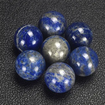 

Lapis Lazuli Crystal Shpere 2 pcs 20 mm Gemstone Hand Massager Crystal Healing Chakra Reiki Balls Natural Stone Body Massage