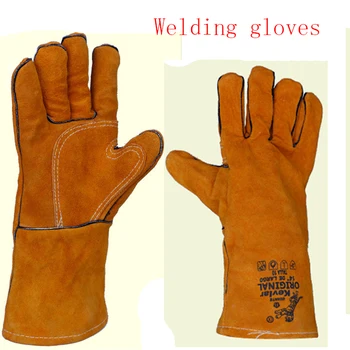 

2019 New Canvas MIG TIG welding gloves welding gloves wear breathable insulation wear non-slip work gloves free shipping