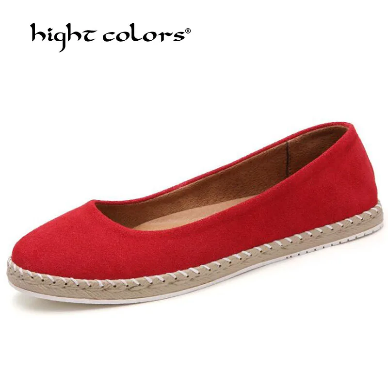 

Fashion Cow Suede Leather Shoes Woman 2019 New Solid Slip On Boat Shoes For Woman Flats Shoes Big Size 35-41 Loafers Woman