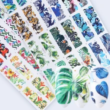 24 Дизайн Слайдеры для ногтей Переводные картинки Morandi наклейка для водяного переноса изображения на ноготь цветок листья Маникюр Аксессуары BEBN949-972