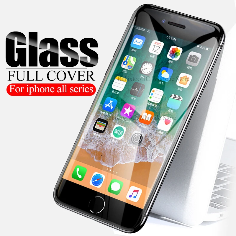 

protective glass For iphone x 6 7 8 plus screen protector tempered glas on the For iphone xs max xr 10 7p 8p safety cover Film