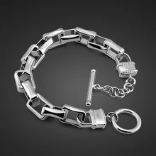 Мужская мода ювелирные изделия 925 браслет из стерлингового серебра 10.5mm20cm Размер цельнолитой Серебряный браслет мужской Шарм ювелирные изделия подарок на день рождения