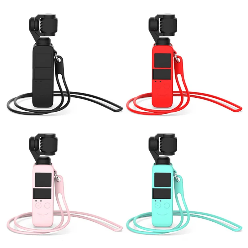 

Camera for Dajiang Lingbi Osmo Pocket Silicone Protective Pocket Camera Silicone Lanyard Protective Cover Set