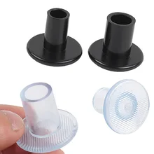 USHINE черный прозрачный газон износостойкий цилиндрический Высокий Каблук Протектор для пляжа свадебные бальные латинские туфли для женщин 10 см