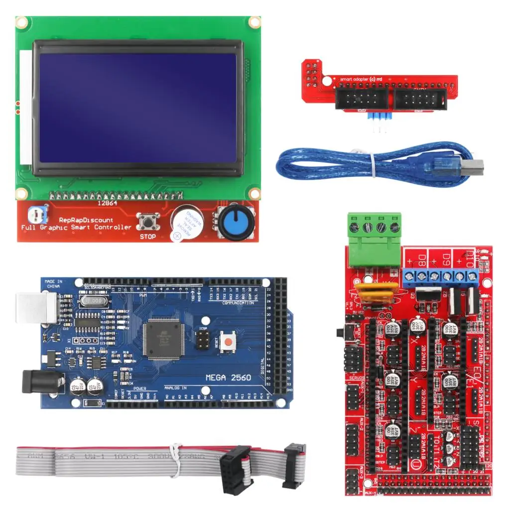 

3D Printer Starter Kit including Mega 2560 R3,RAMPS 1.4 Controller,LCD 12864 for Arduino