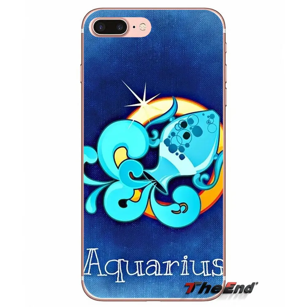 Модный чехол Овен Телец Gemini Leo Virgo для iPhone X 4 4S 5 5S 5C SE 6 6S 7 8 Plus Samsung Galaxy J1 J3 J5 J7 A3 A5 2016