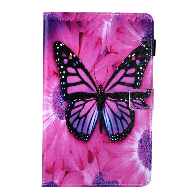 Чехол для samsung Galaxy Tab A 10,1 T510 T515 SM-T510 SM-T515 чехол для планшета Модный чехол с бабочкой+ подарок - Цвет: K097