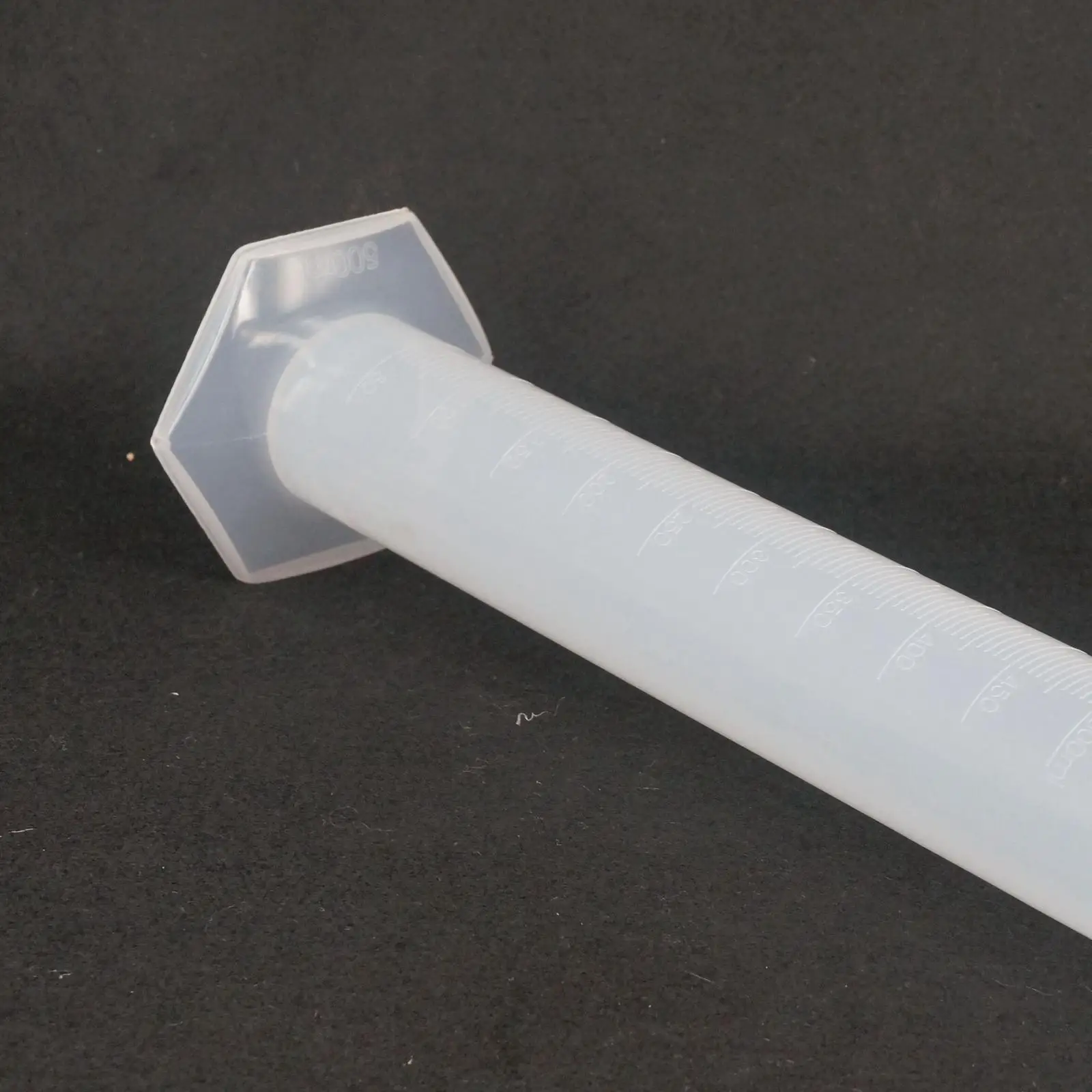 500ml Graduated Labrotary Plastic PP Liquid Mearsuring Cylinder with Spout
