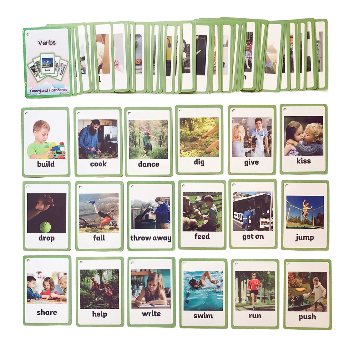 Los niños montessori Educativos niños divertido inglés palabra tarjetas bebé educativo de aprendizaje de inglés tarjeta juego de mesa rompecabezas tarjetas