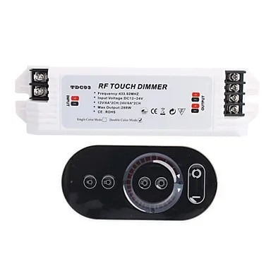 

2-Channel Smart RF Light LED Dimmer Switch Remote Controller for LED Lighting (DC 12V-24V) Free Shipping