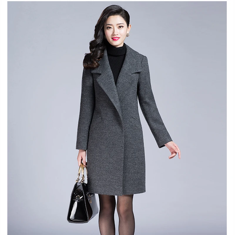 high quality Women Woolen Coat And Coats Elegant Warm Winter Jackets 2018 Spring Outwear Plus Size Women Wool Coat Jacket LU280 high quality Women Woolen Coat And Coats Elegant Warm Winter Jackets 2018 Spring Outwear Plus Size Women Wool Coat Jacket LU280