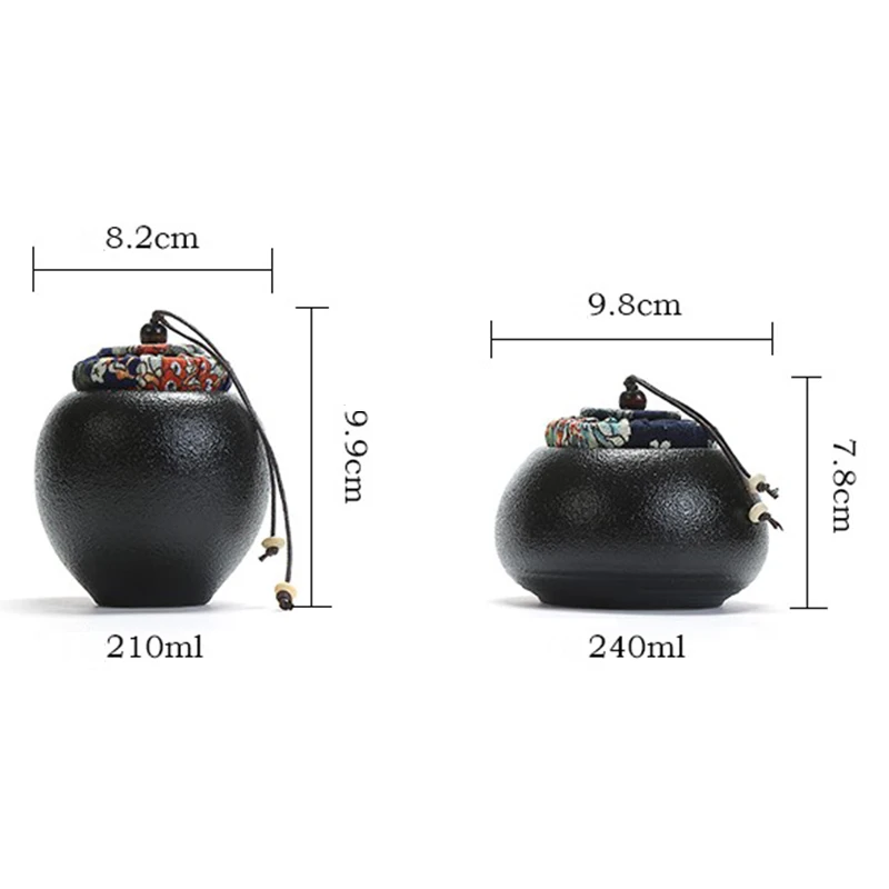 Китайский керамический чай может влагостойкий чайный набор кунг-фу чайная церемония хранение чая банка для чайной культуры исследования чайного дома подарок