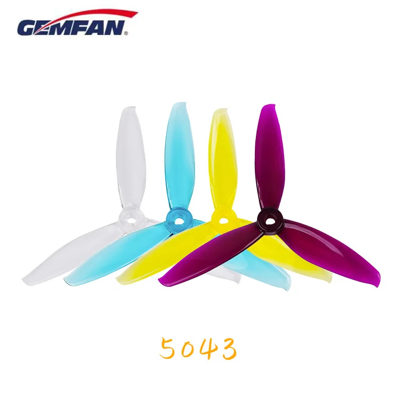 Gemfan freestyle Windancer 5043 5inch 3blade tri-blade propeller prop compatible 2205 2306 brushless motor for FPV racing drone | Игрушки и