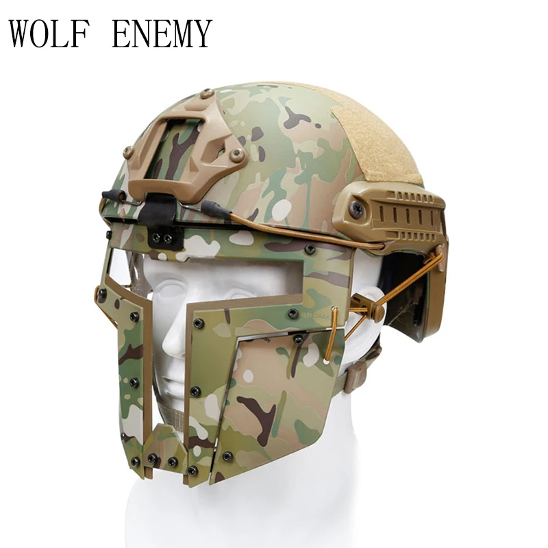 

Tactical Mask Airsoft Military Mask Hunting Games Face Mask Protective Paintball CS Fast Helmet Mask Tactical Equipment
