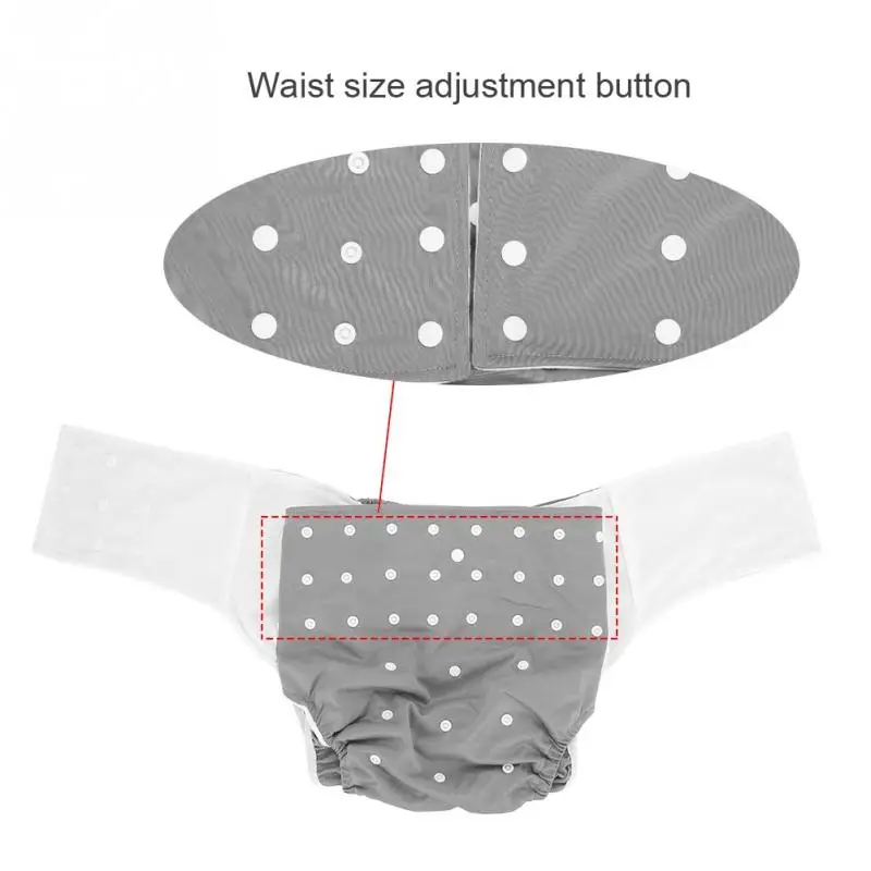 5 цветов моющиеся тканевые подгузники для взрослых, карманные подгузники, Регулируемые Многоразовые подгузники, тканевые подгузники для взрослых, карманные подгузники, размер талии 65-135 см