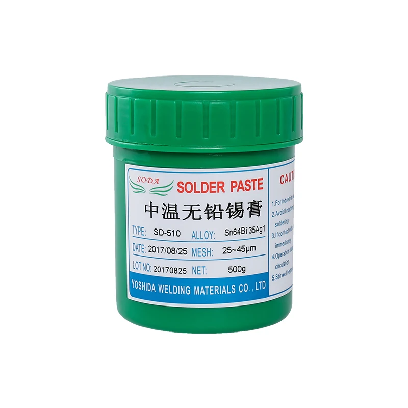 

Medium temperature lead-free solder paste-SMT solder paste Sn64Bi35Ag1 500g