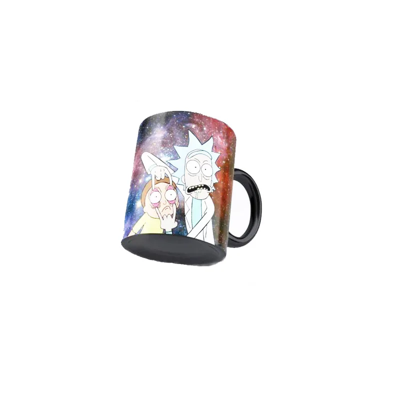 2.2 rick and morty mug changing color Ceramic mug coffee mugs cup moring milk cup magic Heat Sensitive mugs Creative Drinkware gift (2)