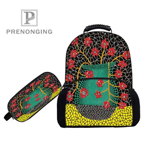 

Custom 17inch yayoi-kusama Backpacks Pen Bags 3D Printing School Women Men Travel Bags Boys Girls Book Computers Bag#1031-2-10
