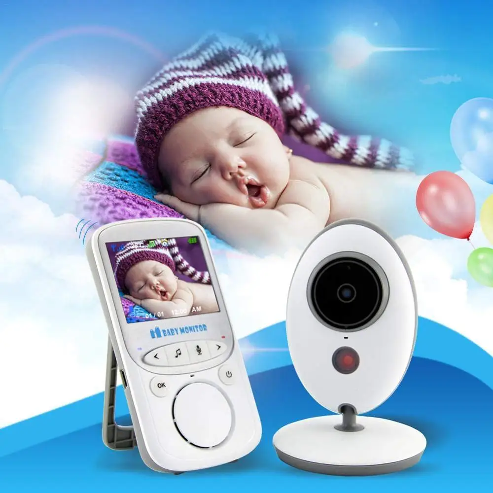 

Wireless Video Baby Monitor 2.4inch Audio Radio Nanny Music Baby Camera VB605 Night Vision Security Temperature Monitoring Cams