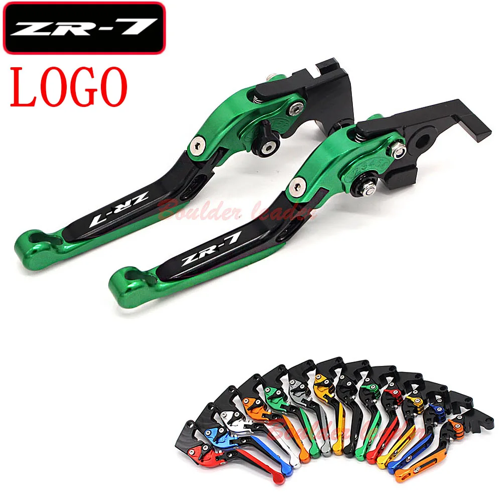 Логотип(ZR-7) зеленый+ черный для Kawasaki ZR-7/S ZR7 ZR7S 1999-2003 2000 2001 2002 ЧПУ мотоцикл Рычаги Тормозная система сцепления