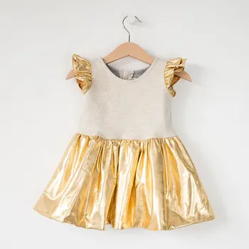 

Dress Сюзанн Gold of футера, Trendyco kids, art. ТК376
