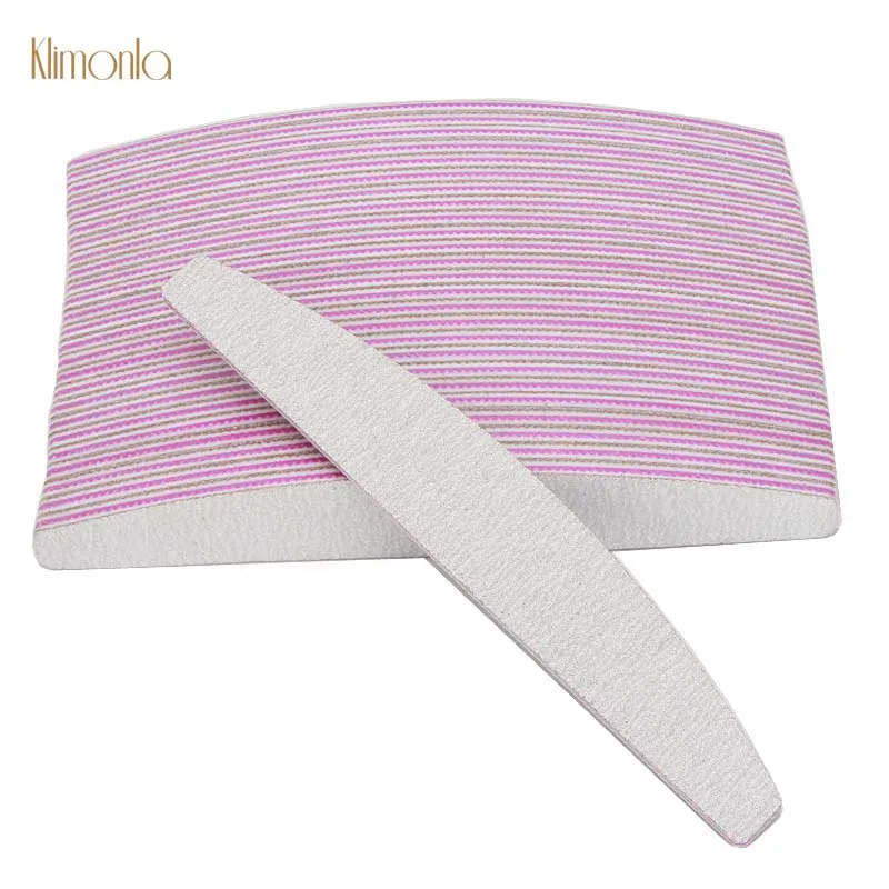

10pcs Professional Nail File Sanding Buffer Blocks 100/180 UV Gel Nail Art Polisher Files Gray Boat Tips Manicure Tools