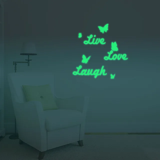 Us 999 Home Furnishing Decorative Live Love Laugh Luminous Wall Sticker Light Emitting Wallpaper Children Room Ceiling Decor In Wall Stickers From Us 999 Home Furnishing Decorative Live Love Laugh Luminous Wall Sticker Light Emitting Wallpaper Children Room Ceiling Decor In Wall Stickers From