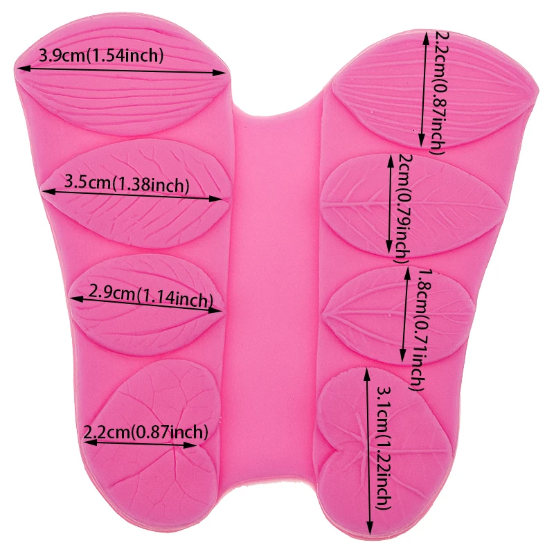 Силиконовая форма для листьев различных типов цветов, инструменты для украшения тортов из мастики, силиконовая форма для выпечки тортов F0587
