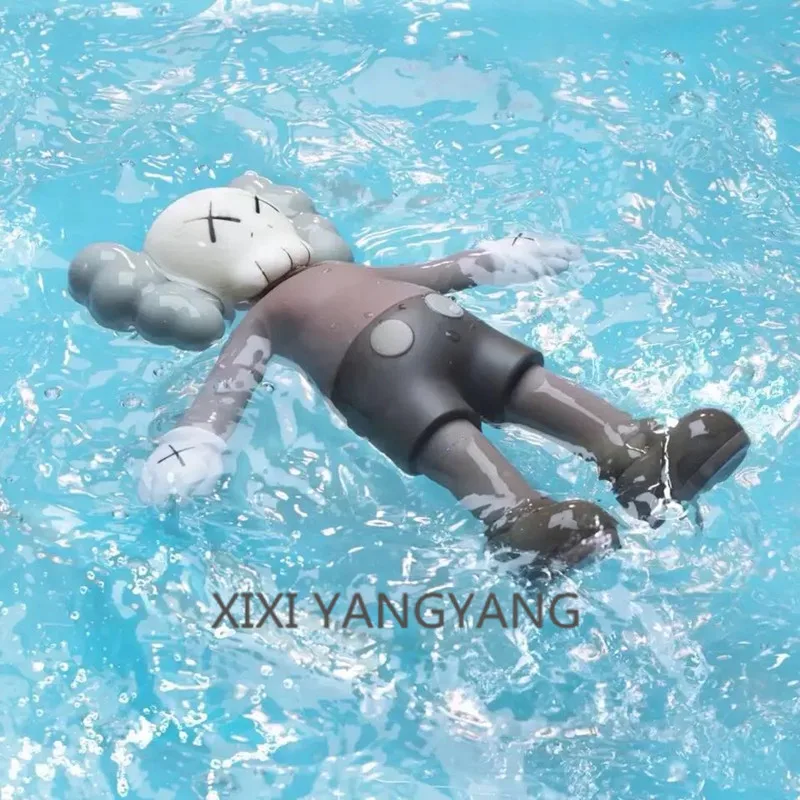 

KAWS Holiday Original Fake Street Art summer swimming pool floating dolls PVC Action Figure Collectible Model Toy 20CM Q479