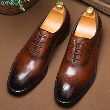 2019 Genuine Leather Mens Dress Shoes Luxury Classic Lace Up Business Office Male Shoes Fashion Men Shoes Wedding 2019 Genuine Leather Mens Dress Shoes Luxury Classic Lace Up Business Office Male Shoes Fashion Men Shoes Wedding