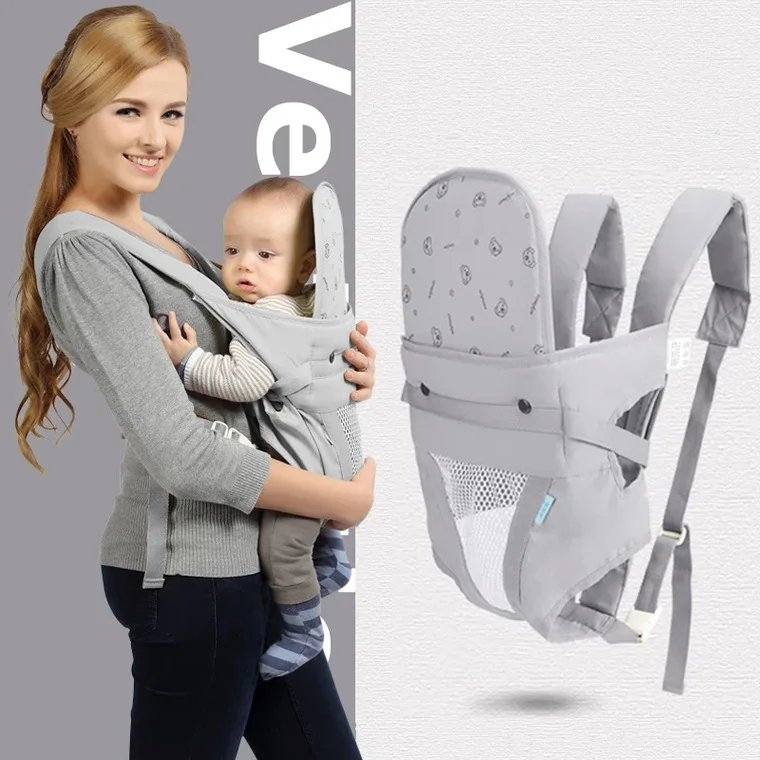 

High Quality Multi-function Universal Adjustable Ergonomic Baby Carrier Four Seasons Baby Holder Travel Artifact Front Hug 2019