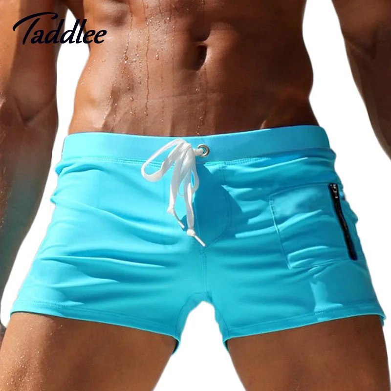 taddlee marca 2017 nuovi uomini di costumi da bagno costumi da bagno uomo nuoto tronchi pugile