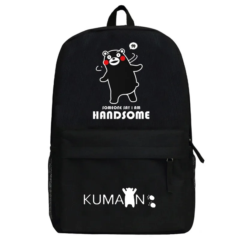 Рюкзак KUMAMON Kumamoto Bear сумка на плечо с милым медведем в стиле аниме большой школьный