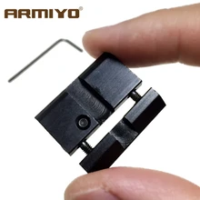Armiyo Встроенный 11 мм до 20 мм ласточкин хвост для Вивера Пикатинни рейка кронштейн для прицела Алюминиевый адаптер принадлежности для охоты