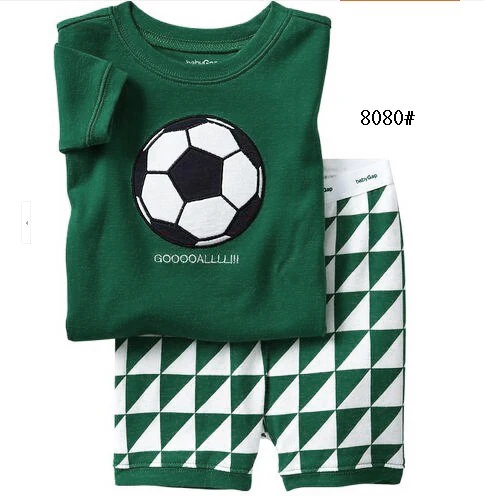 Wj318 Football New Style Children Summer Pajamas Baby Short Sleeve Pyjamas Kids Boys Girls Sleepwear Clothing Baby Wear Wear Slacks Wear Uniformswear Collar Aliexpress