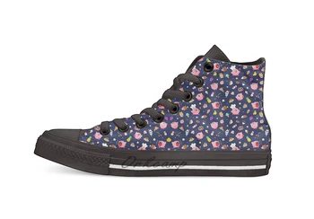 

Kirby x Food Pattern Casual High Top Canvas shoes sneakers For Drop shipping