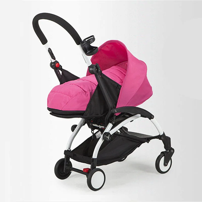 Аксессуары для детских колясок, спальный мешок для новорожденных Babyzen yoyo+ Yoya, зимняя корзина, запасные части - Цвет: Розовый