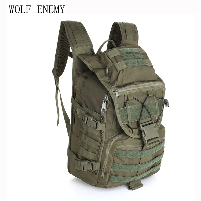Новинка X7 армейская тактика рюкзаки для ноутбука Военная камуфляжная дорожная походная сумка для компьютера 1000D нейлоновые охотничьи сумки - Цвет: Army Green