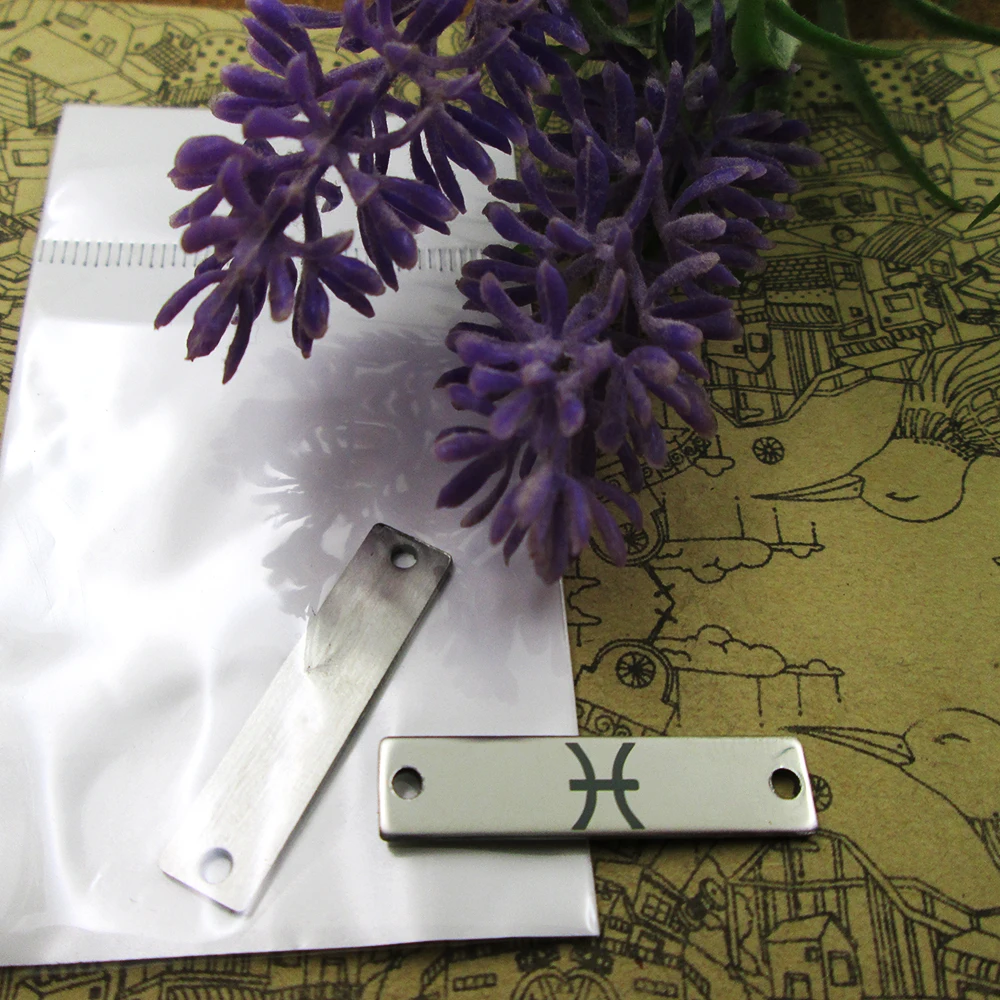 

Подвески из нержавеющей стали в виде знаков зодиака, 20 шт., больше стилей для выбора подвесок «сделай сам» для ожерелья 30x7 мм