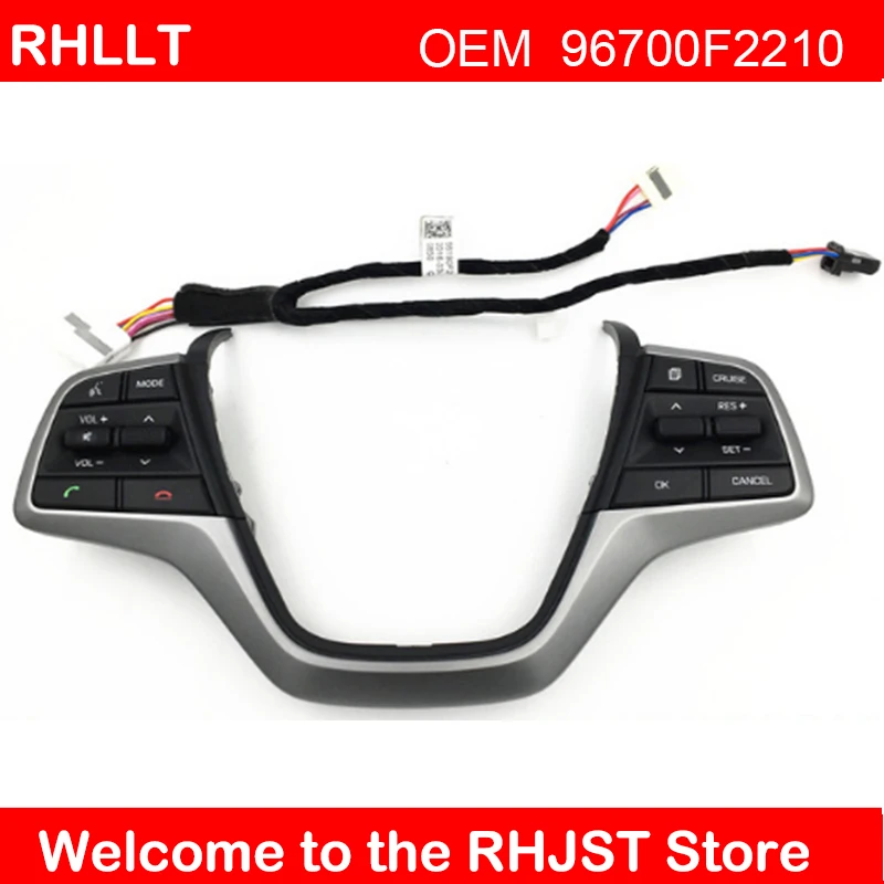 

For Hyundai Elantra 2016 Steering Wheel Cruise Control Buttons Control Volume channel Bluetooth Phone Button 96700-F2210 F2040