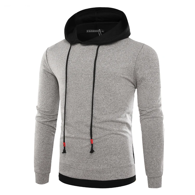 2018 новые мужские Hipster хип-хоп Лоскутные Slim Fit толстовки с длинным рукавом Цвет