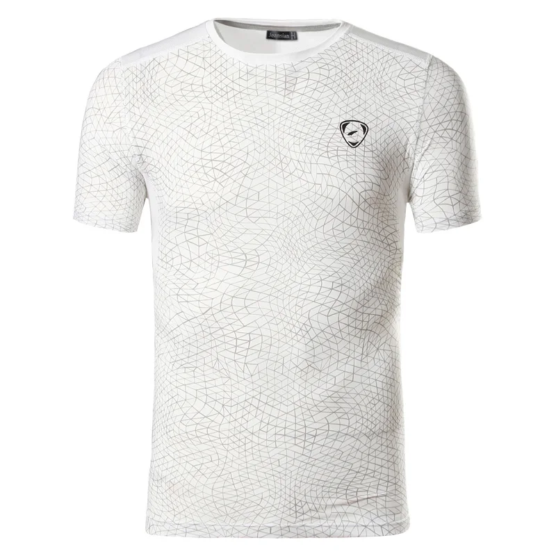 Новое поступление мужская летняя футболка Повседневная быстросохнущая облегающая футболка Топы И Футболки размер s m l xl LSL185(пожалуйста, выберите размер США - Цвет: White