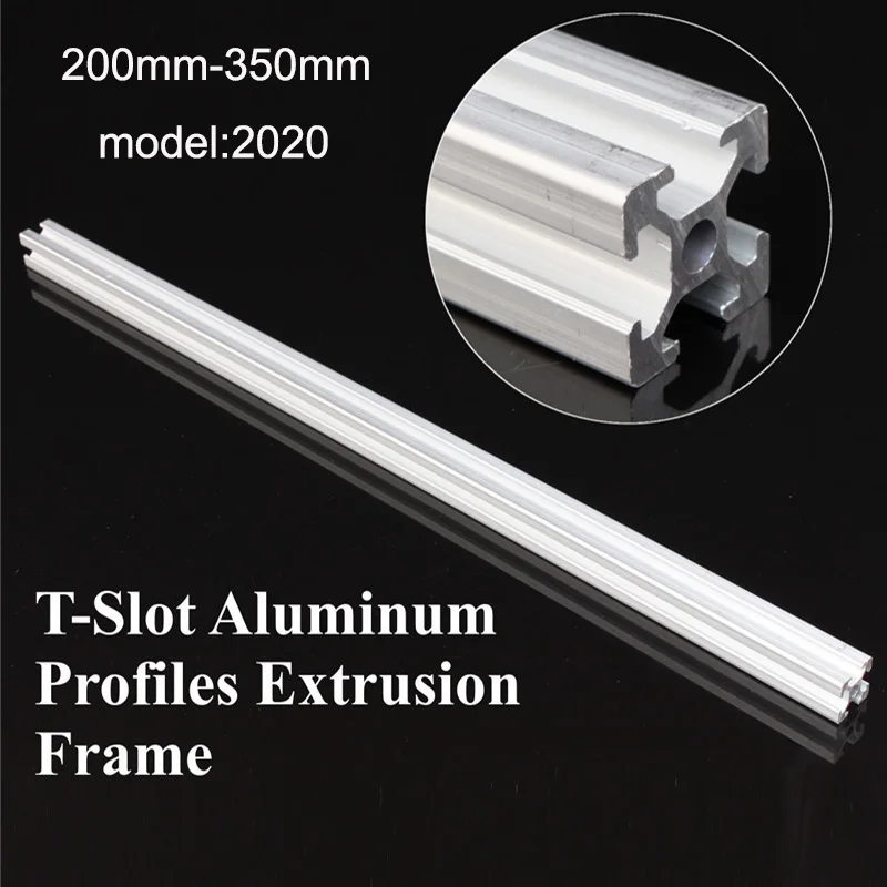 

200/250/300/350mm Length 2020 T-Slot Aluminum Profiles Extrusion Frame For CNC