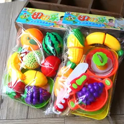 Моделирование Еда s Набор фруктовый торт для резки овощей игрушки претендует Kithcen Еда игрушки набор для детей Классические игрушки лучшие